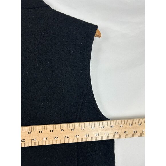 VTG Tundra Sport Canada 100% Wool Vest Black/Red Full Zip LARGE - Picture 5 of 13